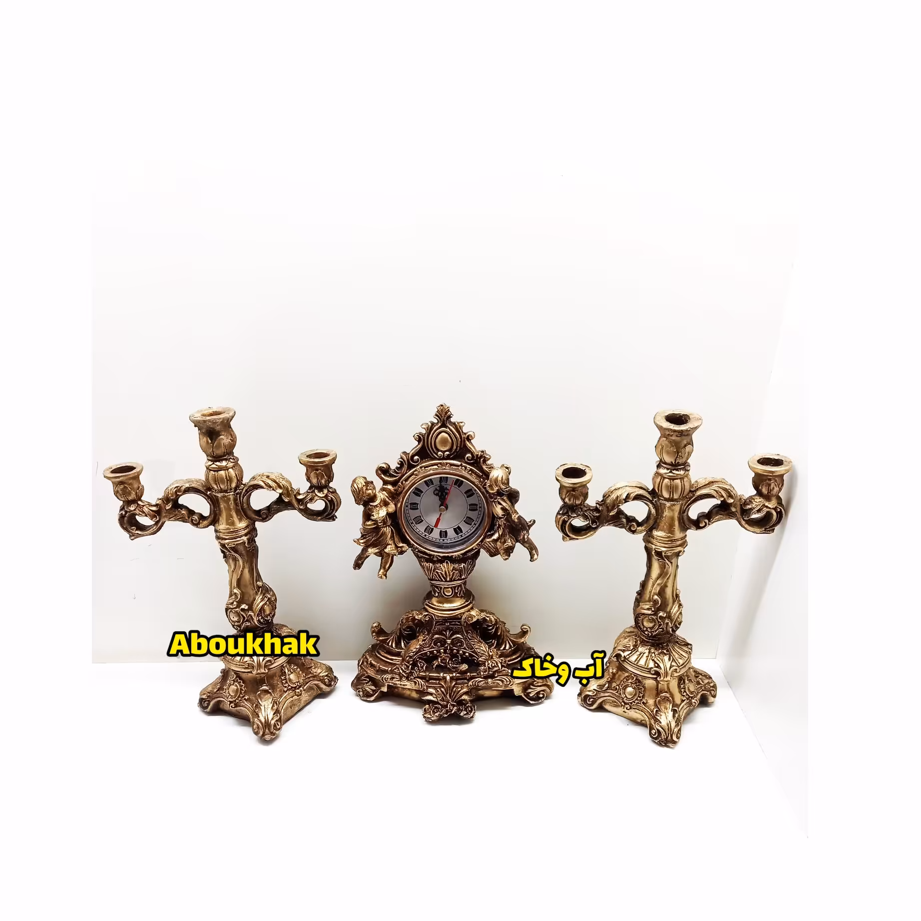 مجسمه ساعت وشمعدان(کد 101)