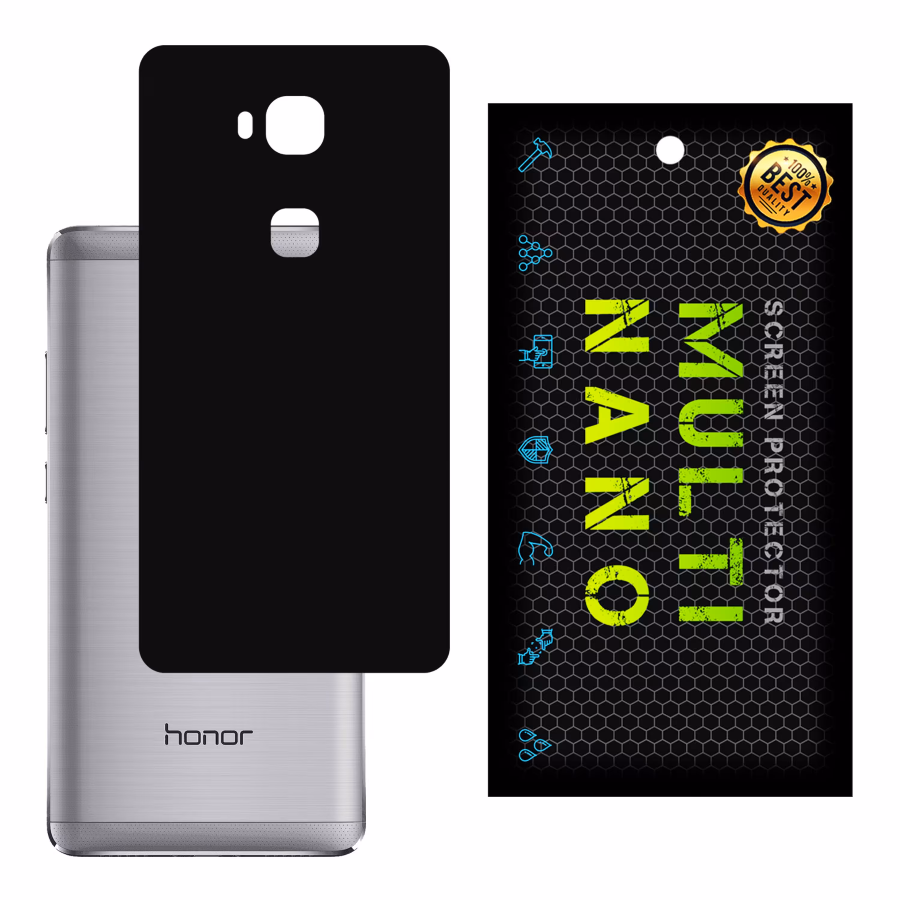 برچسب پوششی MultiNano مدل X-F1M-Black برای پشت موبایل هواوی  Honor 5X