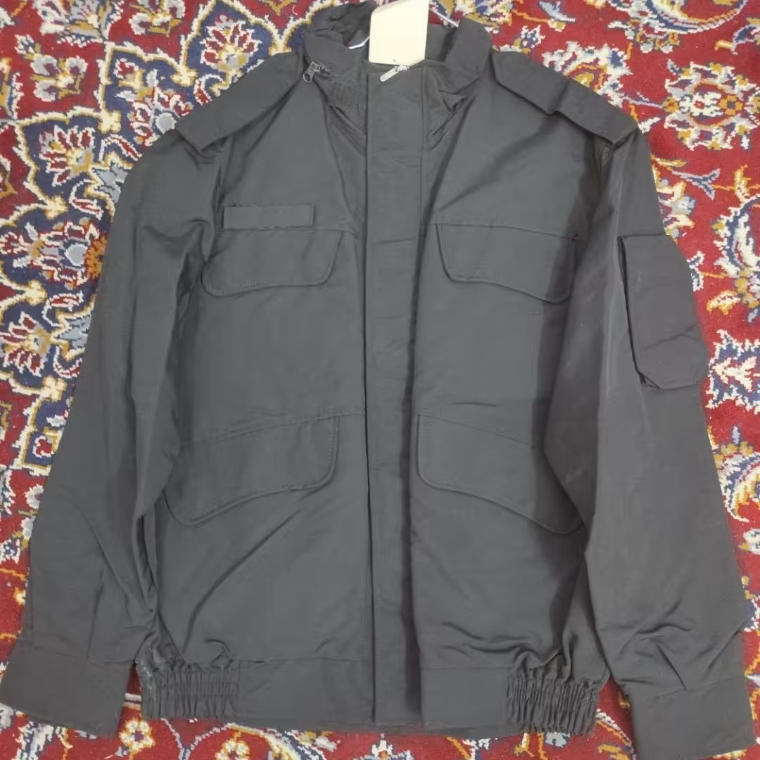 کاپشن برزنت نظامی مشکی سایز3