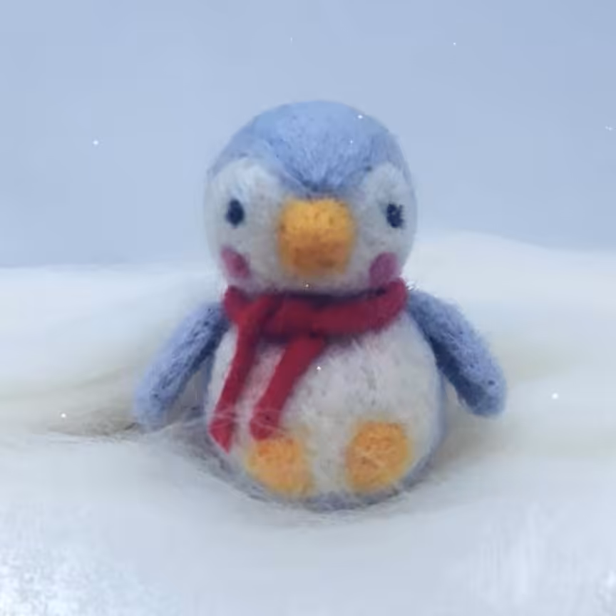 دسته کلید الیافی پنگوئن 