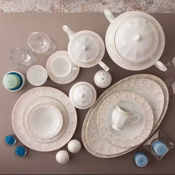 سرویس 103 پارچه غذاخوری چینی زرین 12نفره