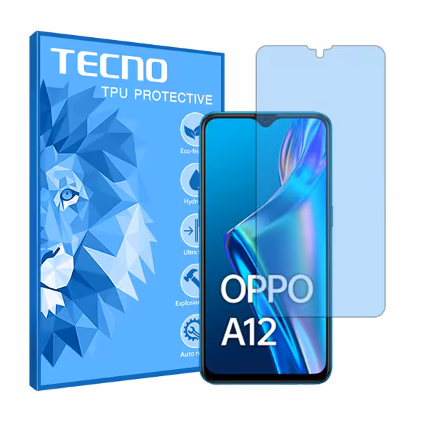 گلس اوپو A12 مدل هیدروژلی مات آنتی بلو برند تکنو کد S