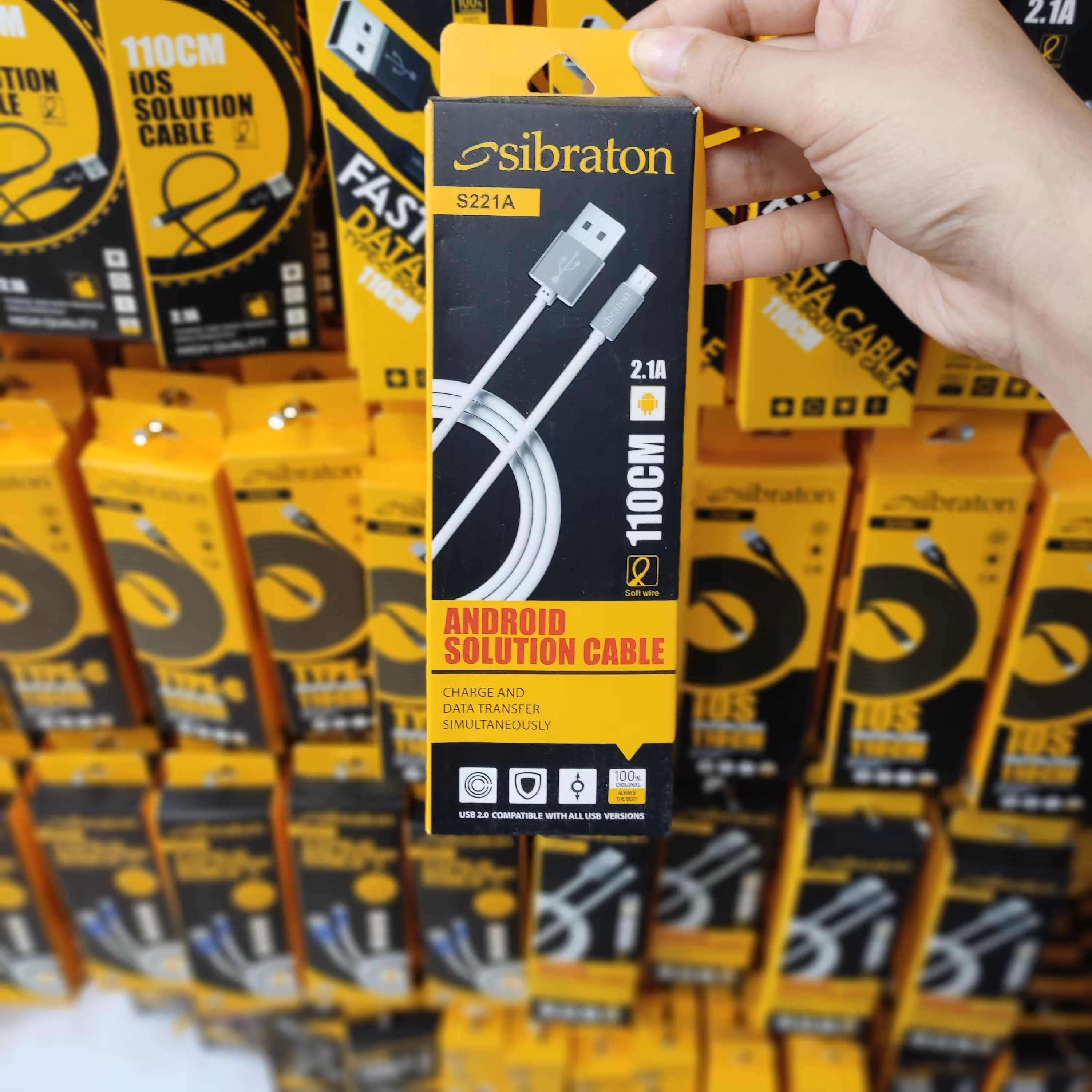 کابل شارژر میکرو برند Sibraton , مدل S221A