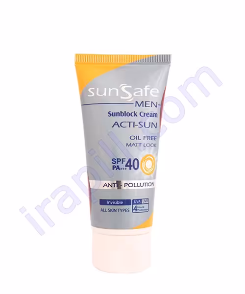 کرم ضد آفتاب آقایان سان سیف SPF40 حجم 50 میلی لیتر