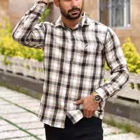 پیراهن مردانه پشمی ام بی رنگبندی 3 رنگ سایز بندی L XL 2XL