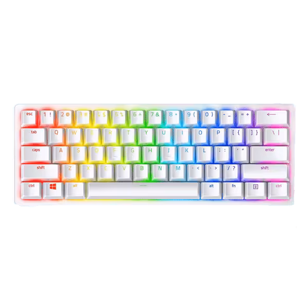 کیبورد گیمینگ ریزر Razer Huntsman Mini Mercury (سوییچ بنفش)