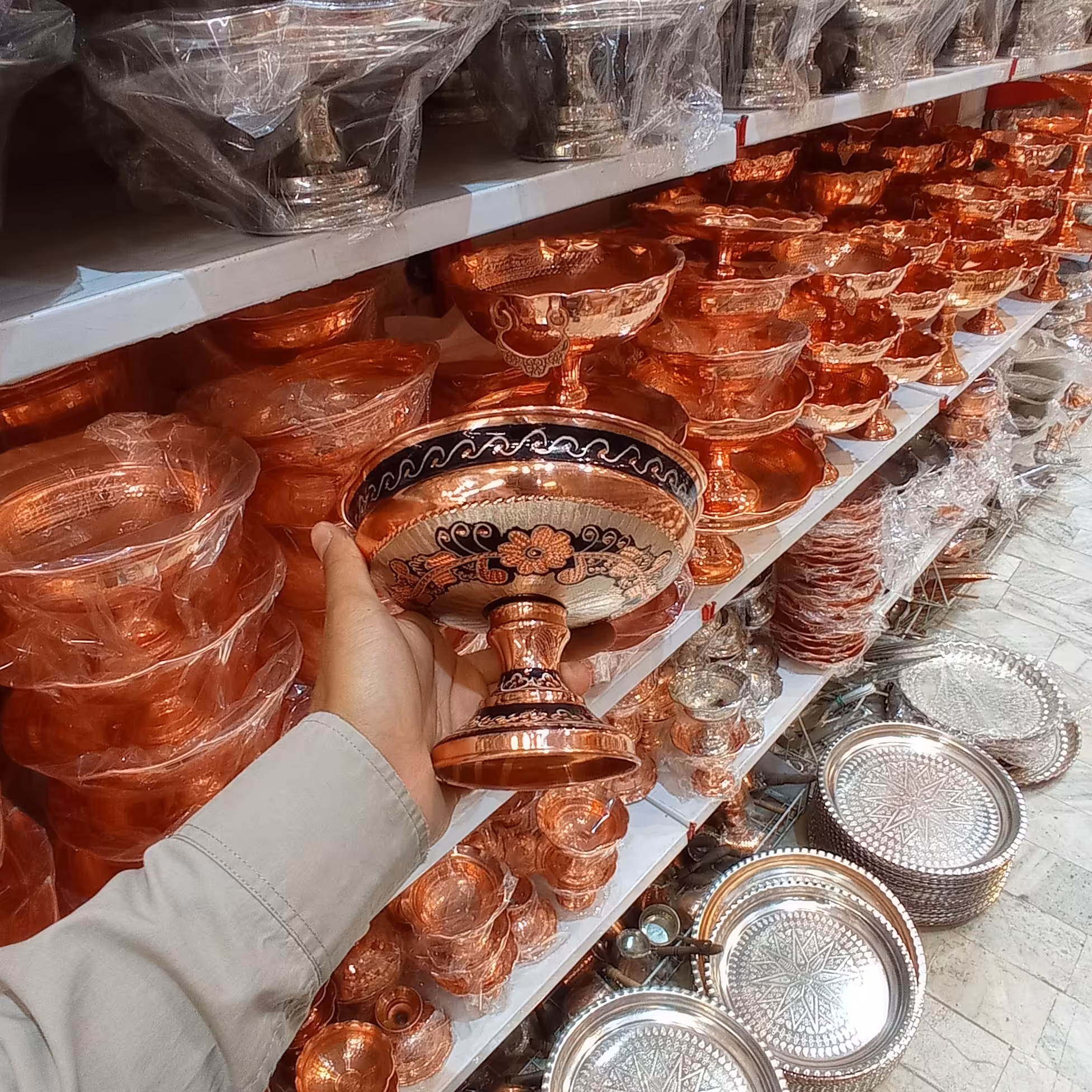 شکلات خوری نقره کوب مسی نانو 