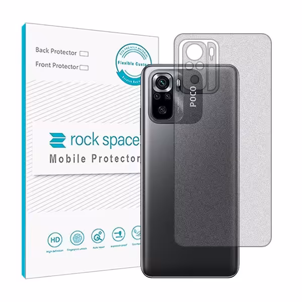 گلس محافظ پشت گوشی شیائومی Poco M5s مدل نانو هیدروژل مات برند راک اسپیس کد23135S
