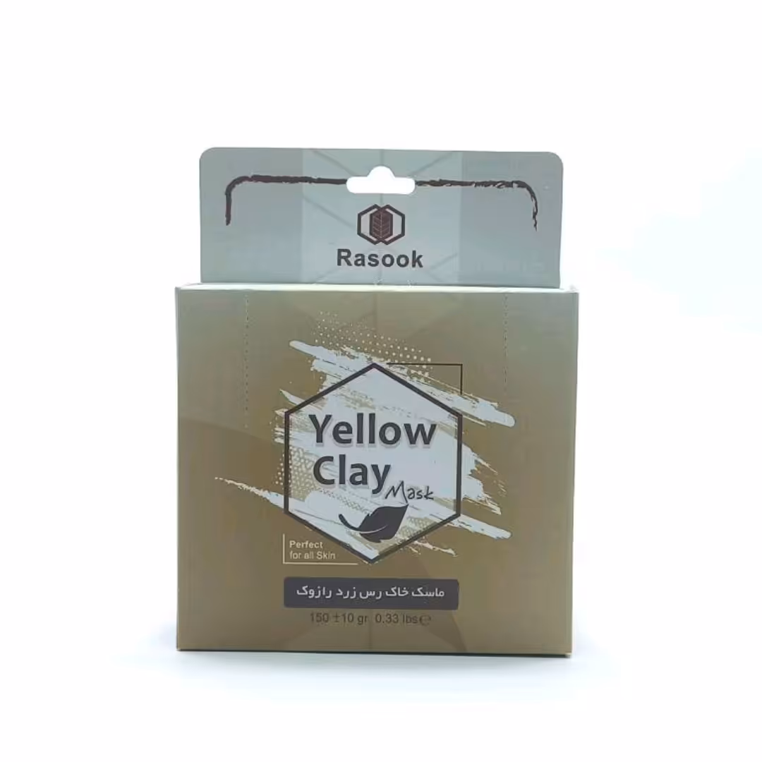 ماسک صورت خاک  رس زرد رازوک