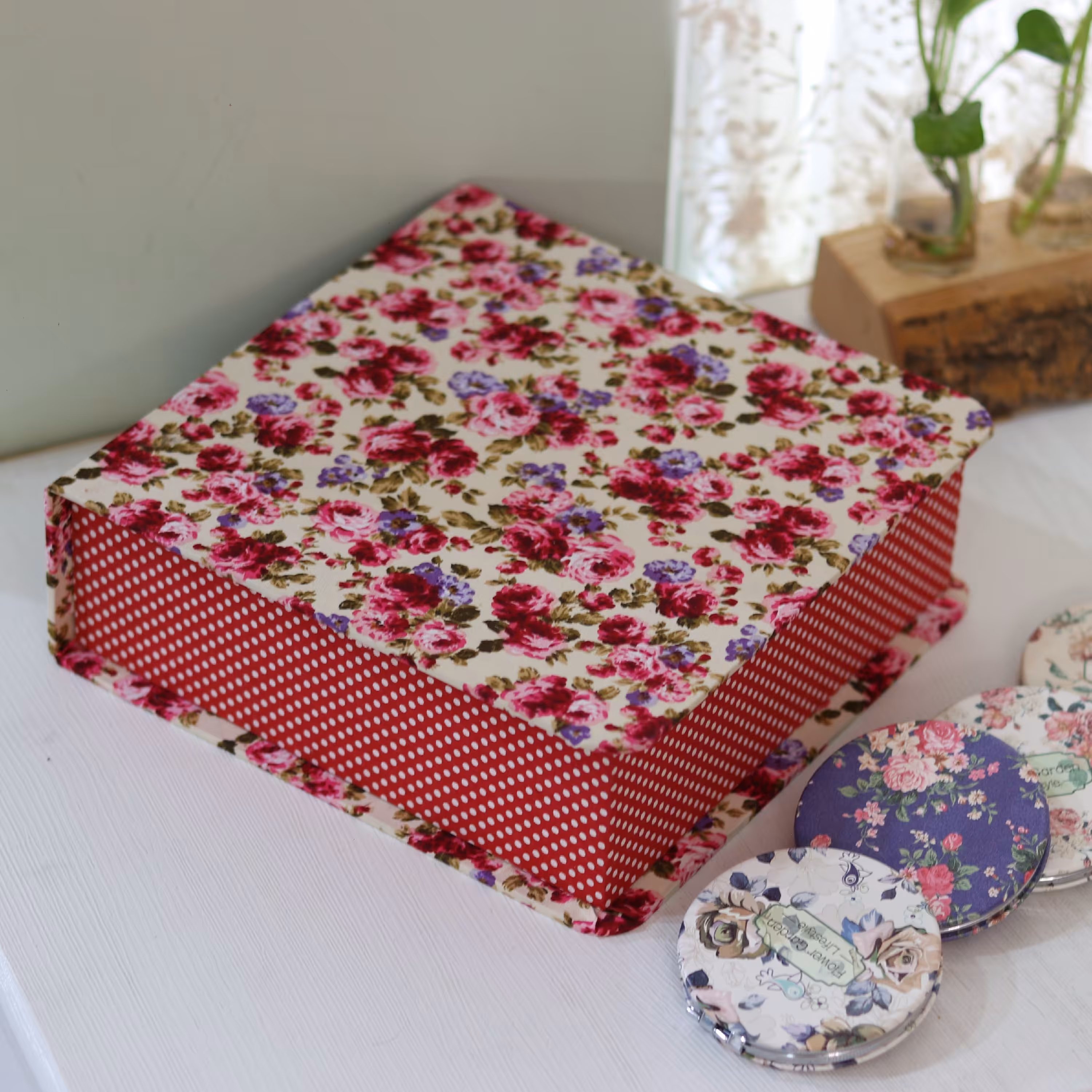 جعبه (باکس) چوبی مربع