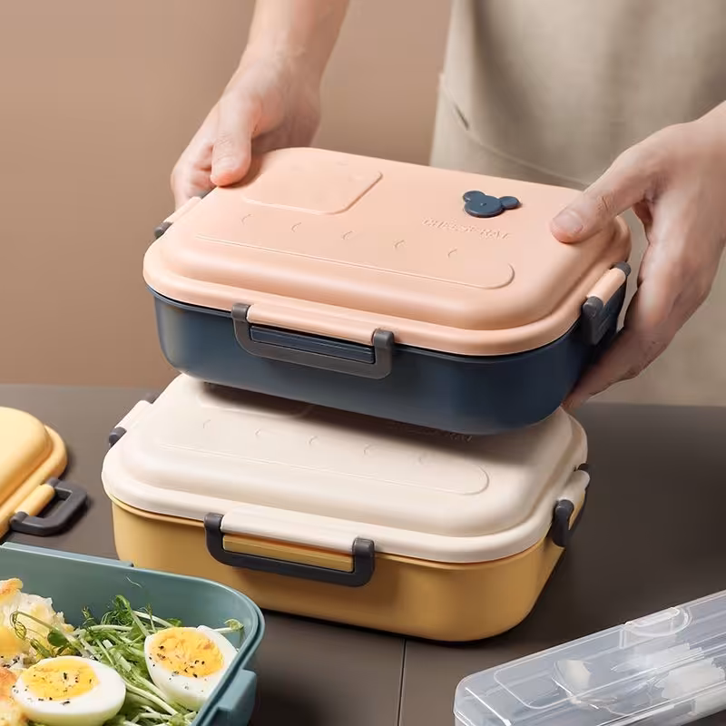 ظرف غذا دو خانه ماکروویوی طرح میکی موس