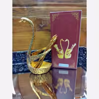 جا قاشق چایخوری قو  طلایی