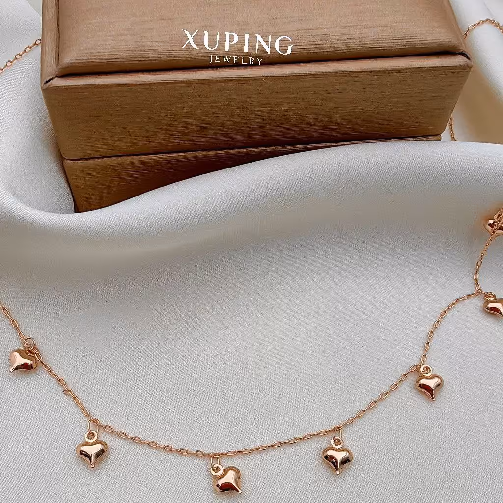 زنجیروپلاک قلبی ژوپینگ رنگ ثابت