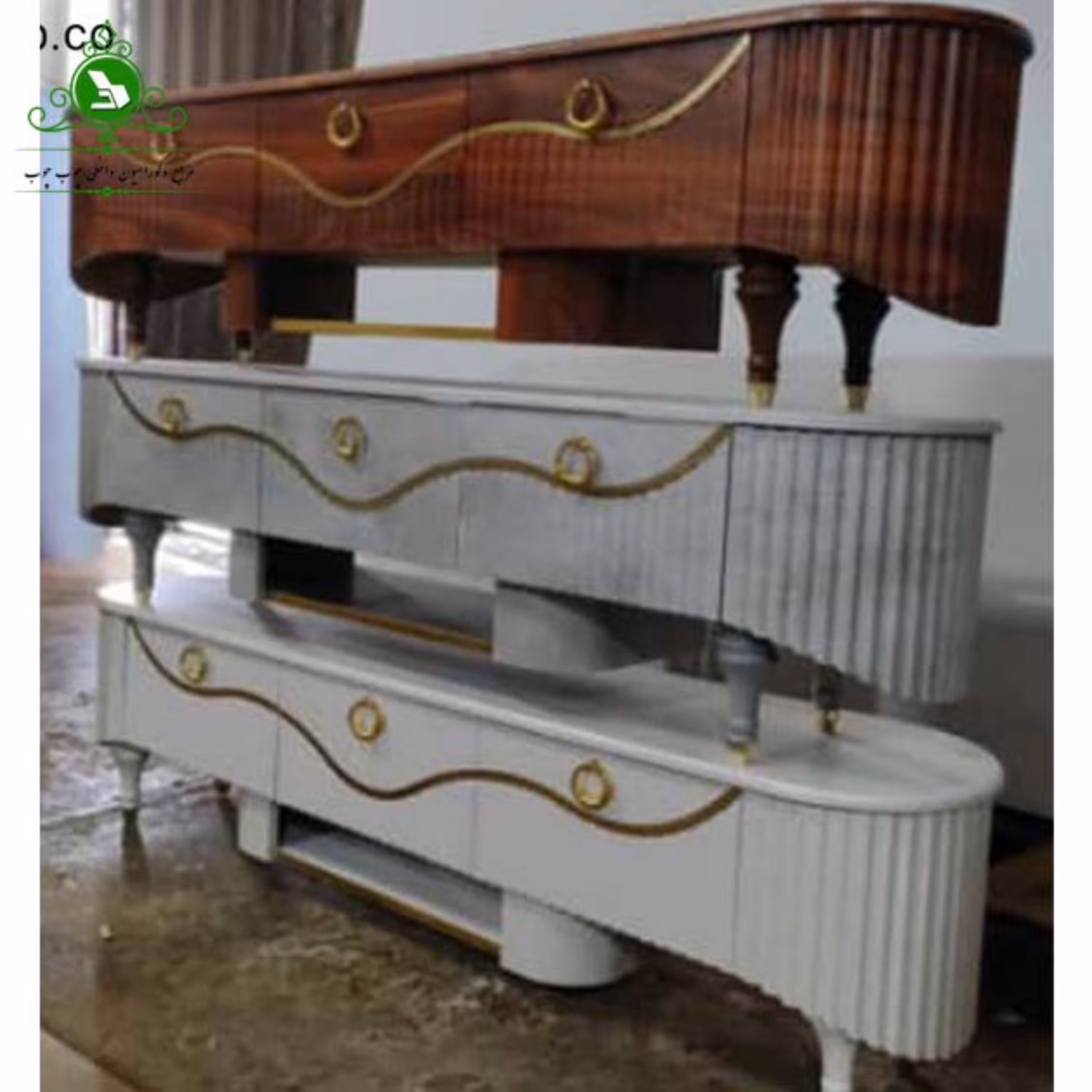میز تلویزیون MDF وکیوم مدل 900 (پرداخت کرایه پس از تحویل)
