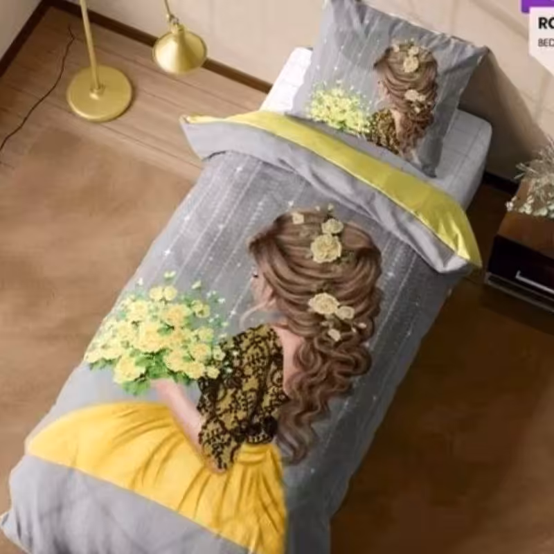 سرویس روتختی سه بعدی یک نفره چهار تکه ارسال رایگان قیمت مناسب