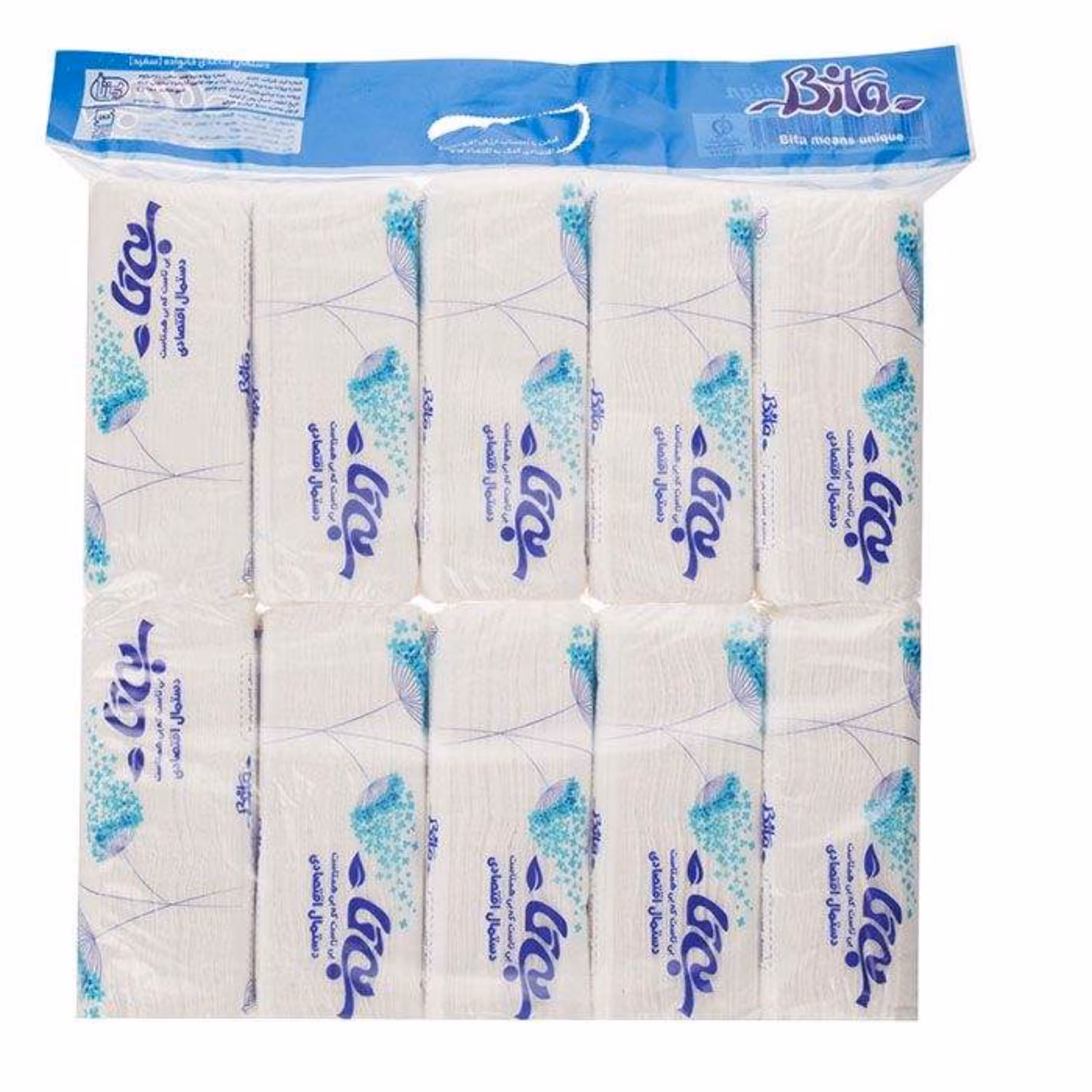 دستمال کاغذی بیتا اقتصادی (پک 10 عددی)