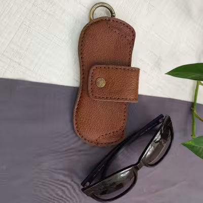 کیف عینک چرمی