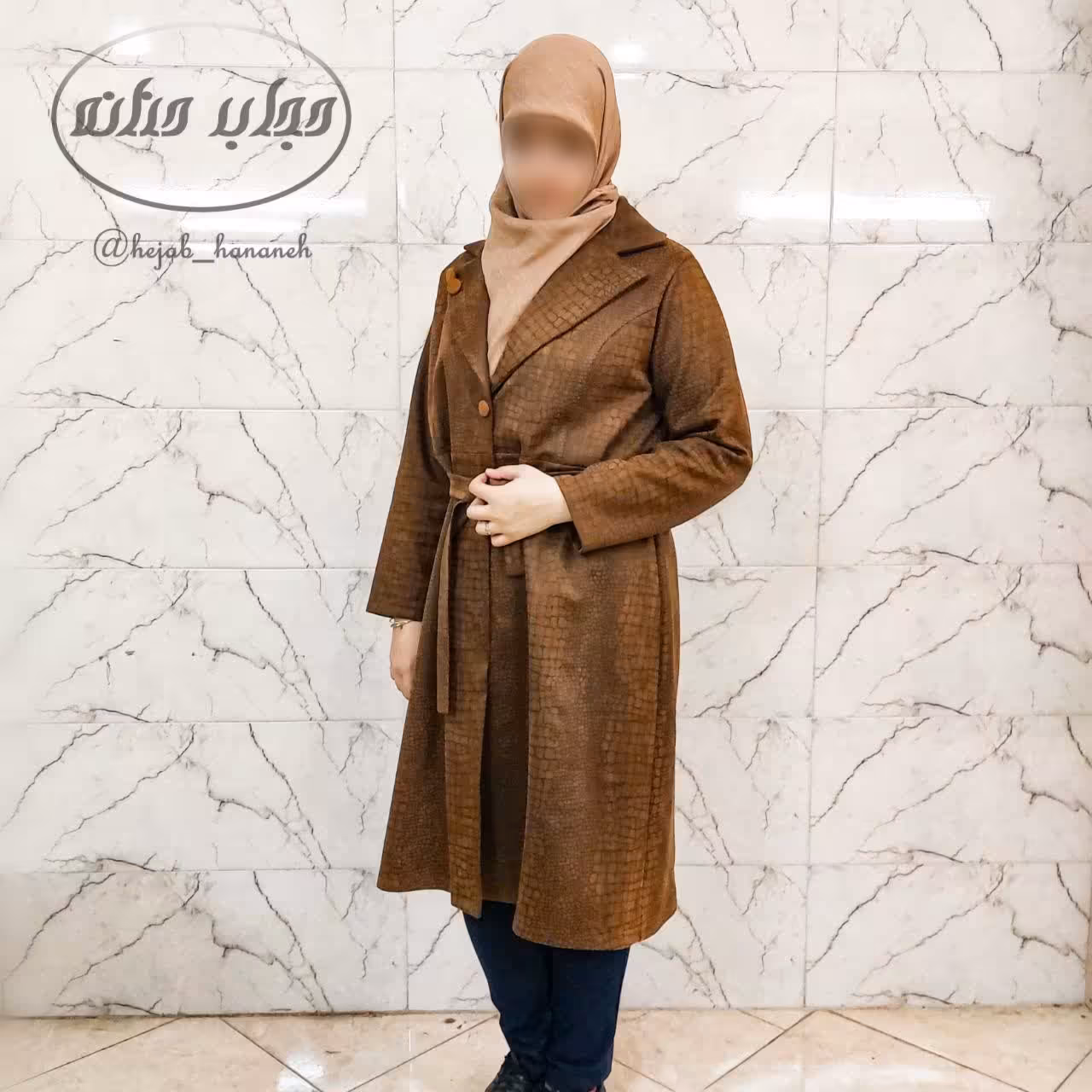 مانتو پوست ماری سایز بزرگ