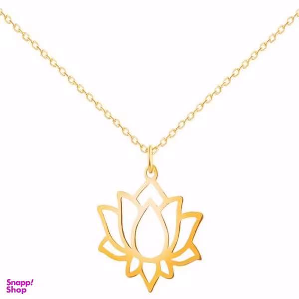 گردنبند طلا 18 عیار زنانه شمیم گلد گالری مدل نیلوفر