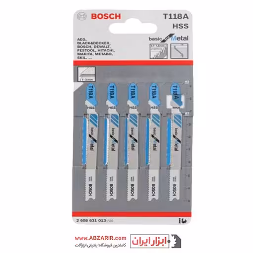 تیغ اره 5 عددی عمودبر فلز طرح بوش مدل T118A