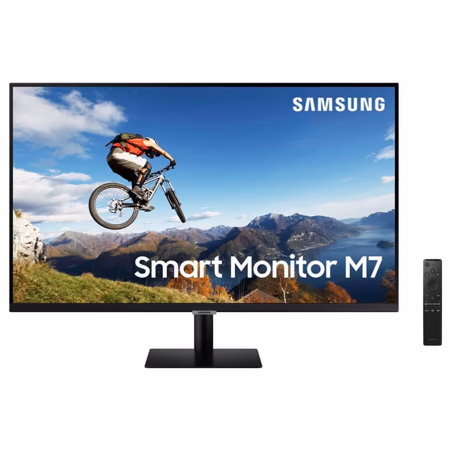 مانیتور هوشمند 4K سامسونگ مدل LS32AM700 سایز 32 اینچSamsung LS32AM700 Monitor 32 inch – 4K