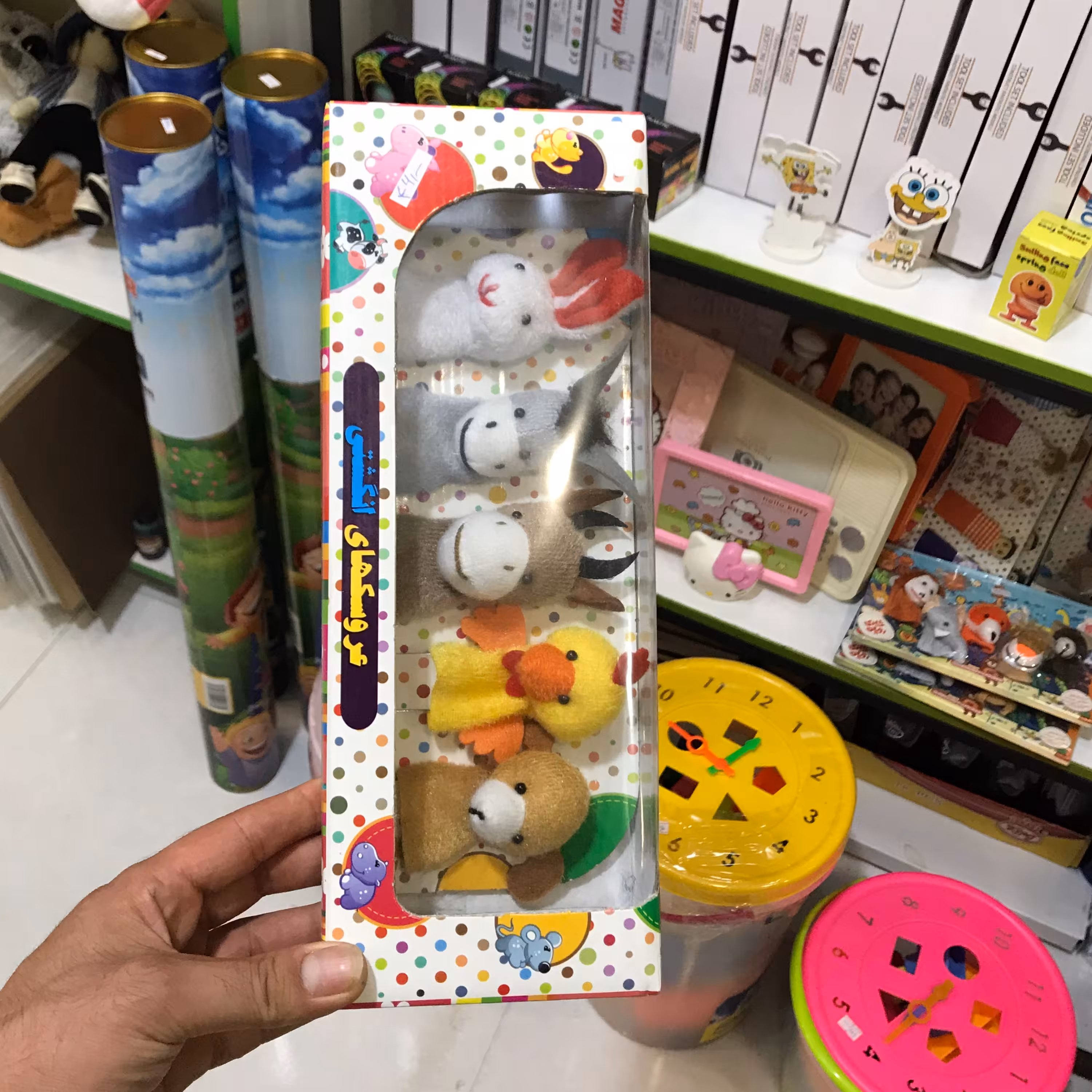 عروسک انگشتی حیوانات مزرعه و جنگل