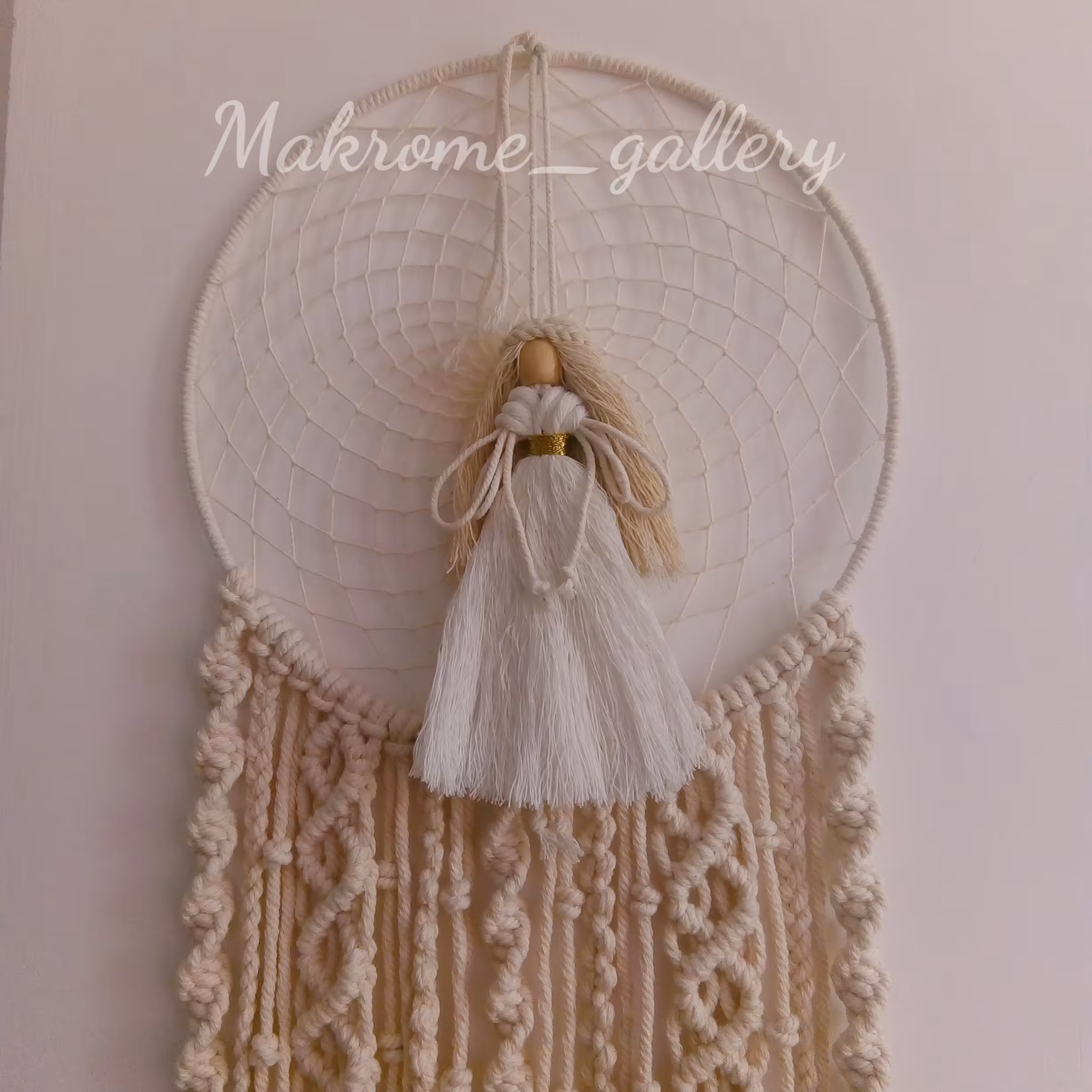 دریمکچر مکرومه دیوارکوب مکرومه کابوس گیر دریم کچر کابوس گیر رودری سبک بوهو