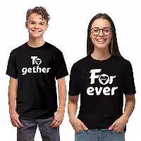 تیشرت ولنتاین فشن لاین valen 1 دو عددی | مشکی/سفید