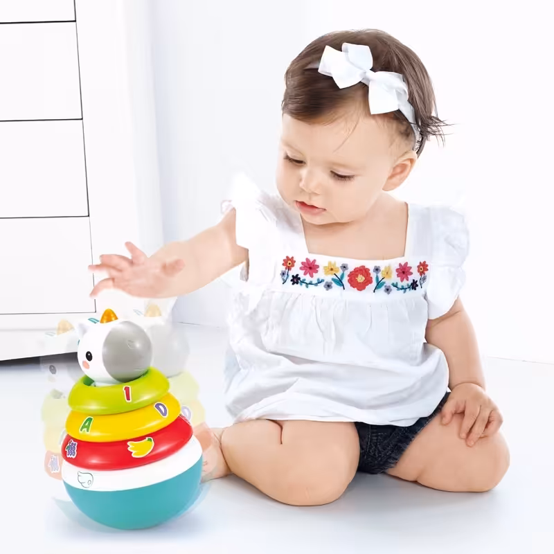 برج هوش تعادلی جغجغه ای هولی تویز Huile Toys مدل یونیکورن کد 3136