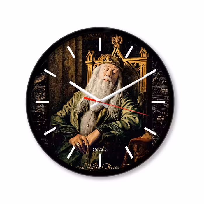 ساعت رومیزی راویتا مدل هری پاتر  3349 در رنگ های مشکی و سفید