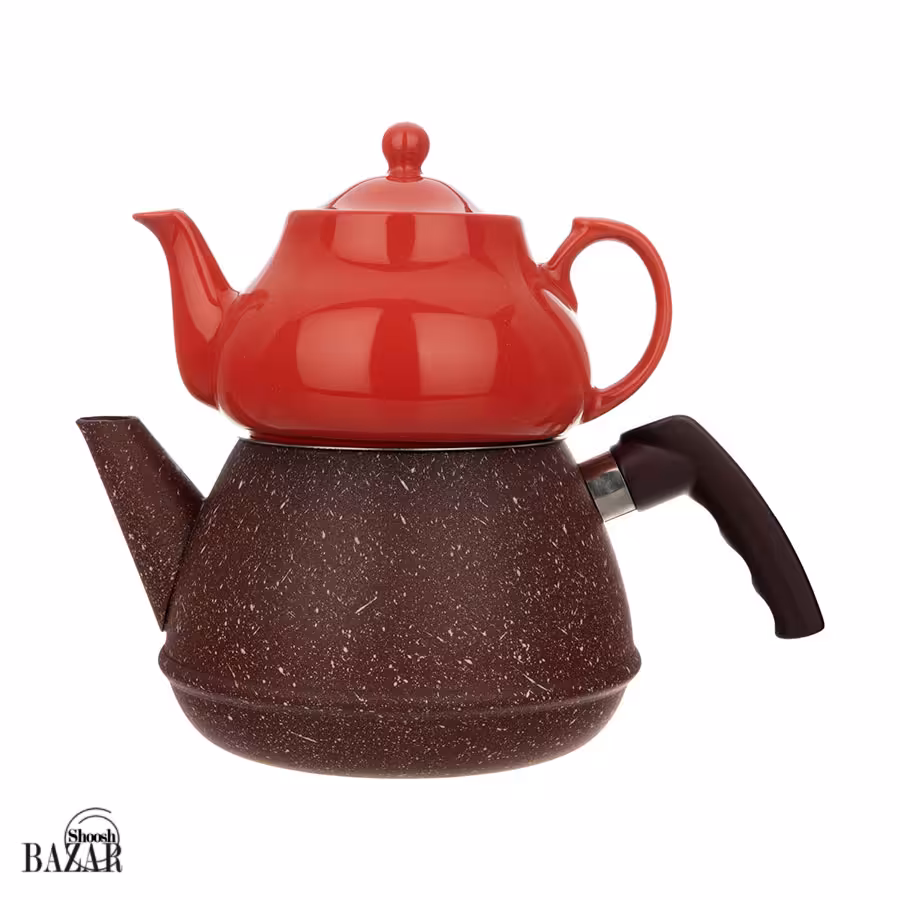 ست کتری و قوری لوله ای مدل گرانیتی