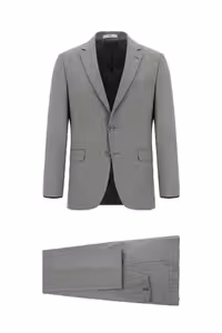 کت وشلوار خاکستری مردانه و شلوار کلاسیک اورجینال Kiğılı