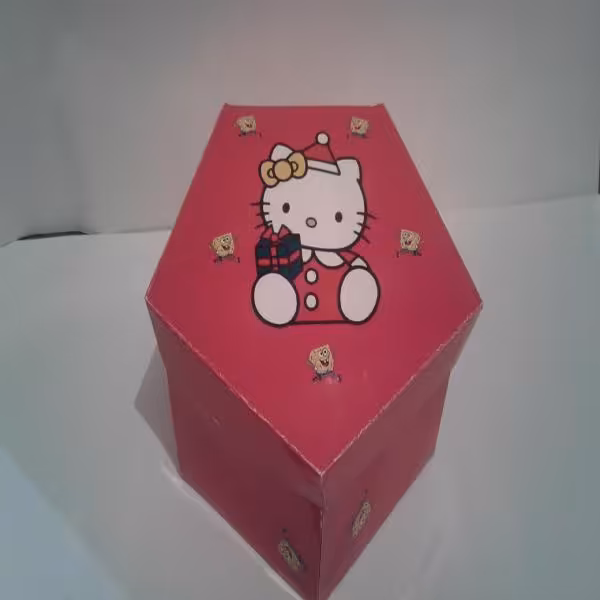 جعبه کادو پنج ضلعی طرح کیتی