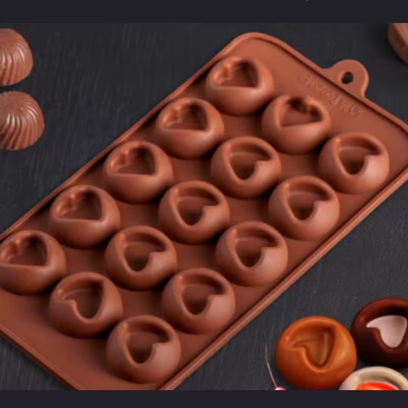 قالب شکلات سیلیکونی ساوارین قلب