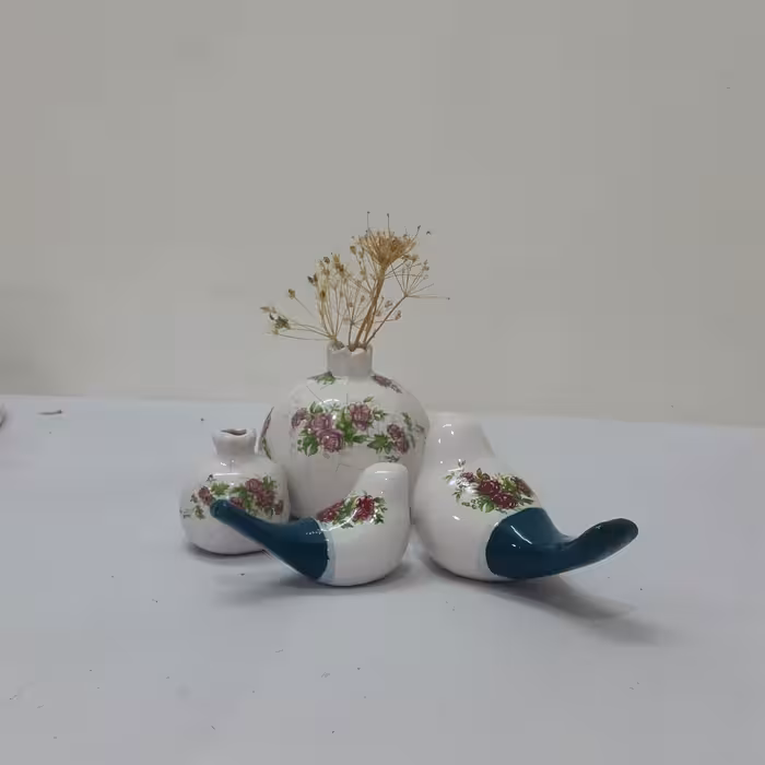 ست پرنده و انار (یلدایی)سرامیکی کد 2
