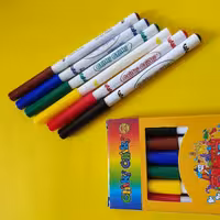 ماژیک شش رنگ مقوایی درجه یک چیکی چیکی