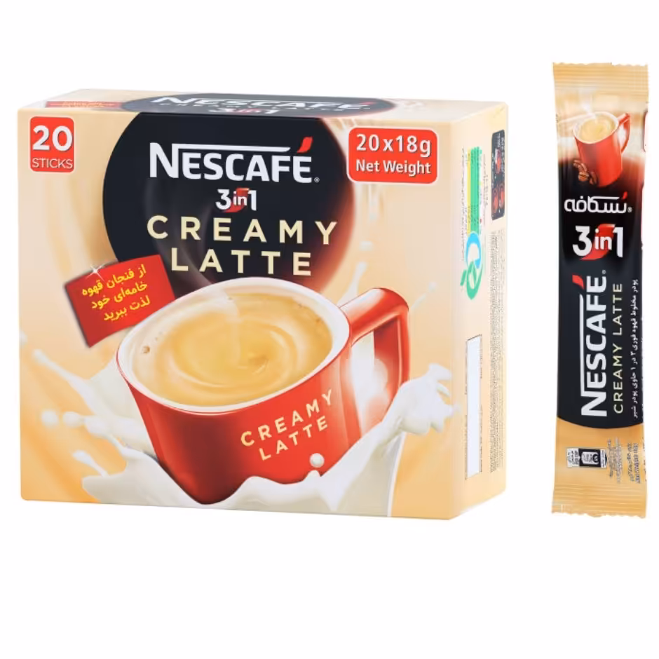 نسکافه کرمی لاته 