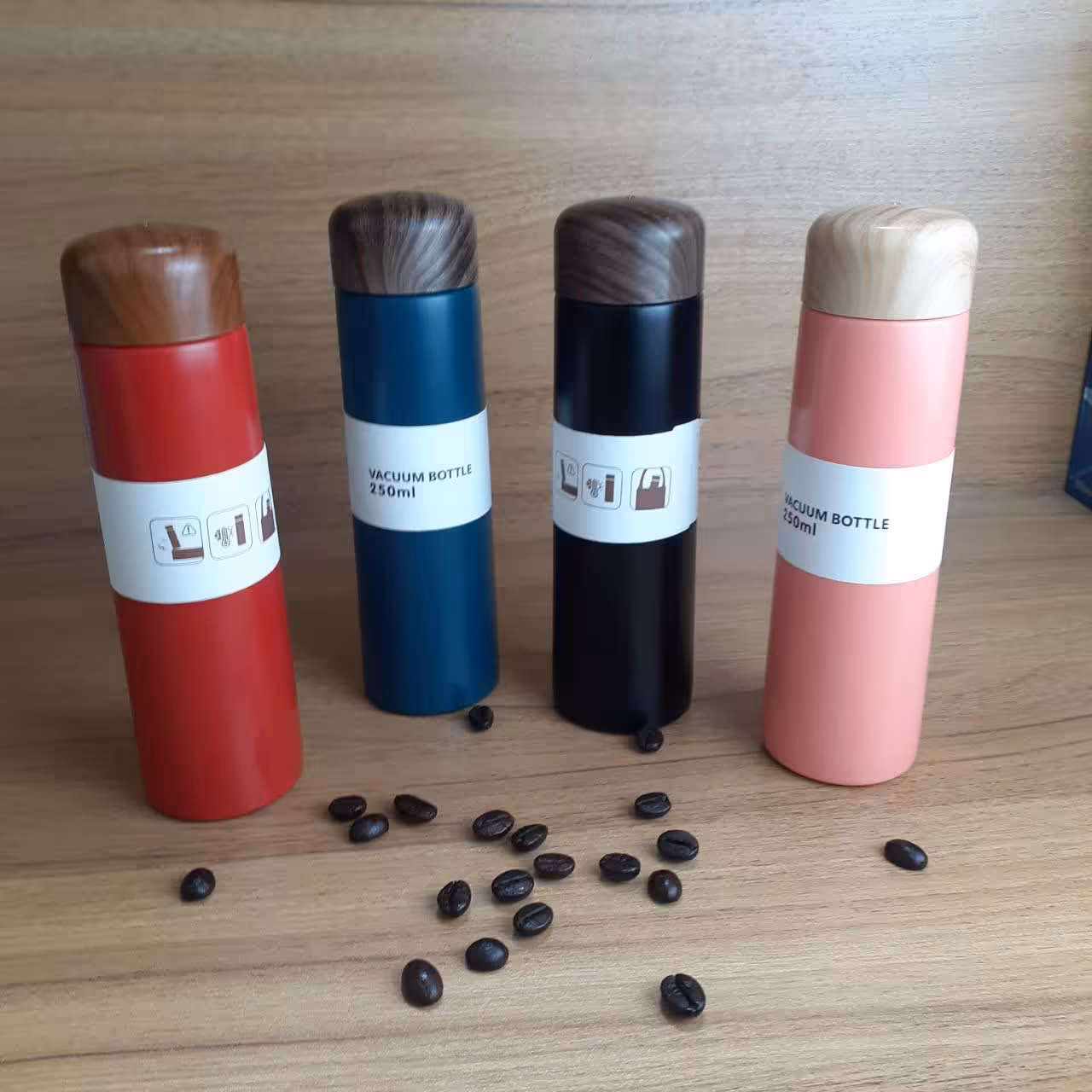 فلاسک قهوه حجم 250 میل استیل vacuum bottle