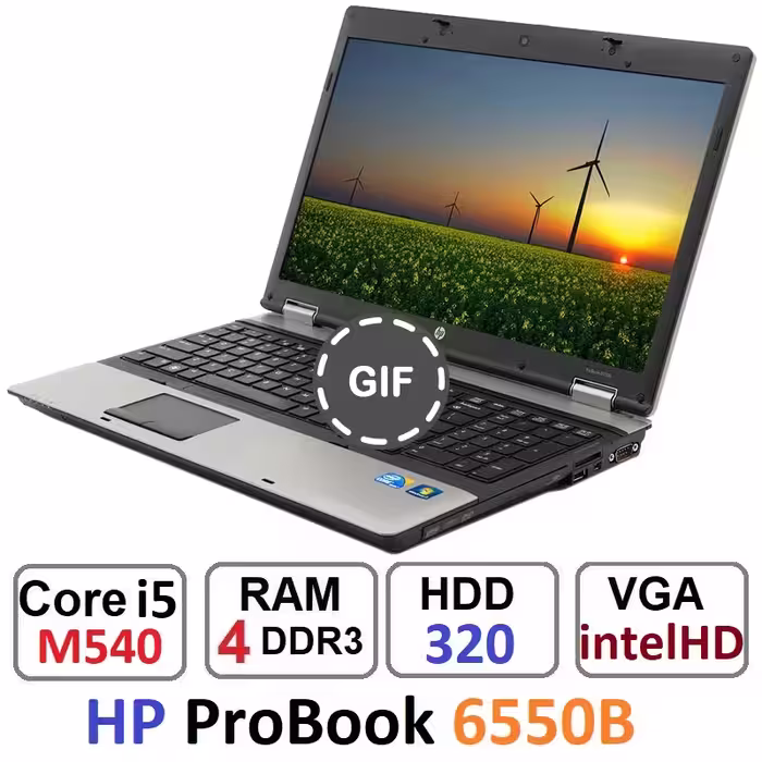 لپ تاپ HP ProBook 6550b Core i5-M540 رم 4