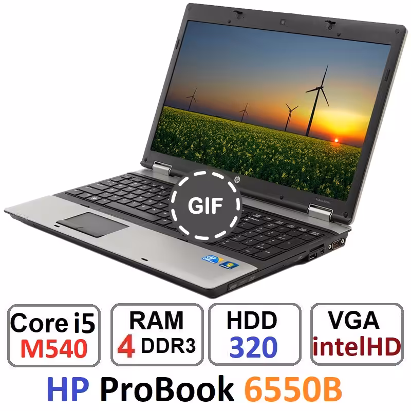 لپ تاپ HP ProBook 6550b Core i5-M540 رم 4