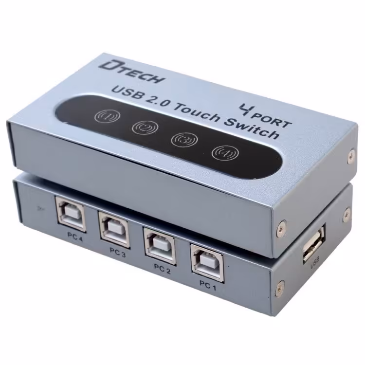 دیتا سوئیچ پرینتر 4 پورت USB دیتک مدل دی تی 8341