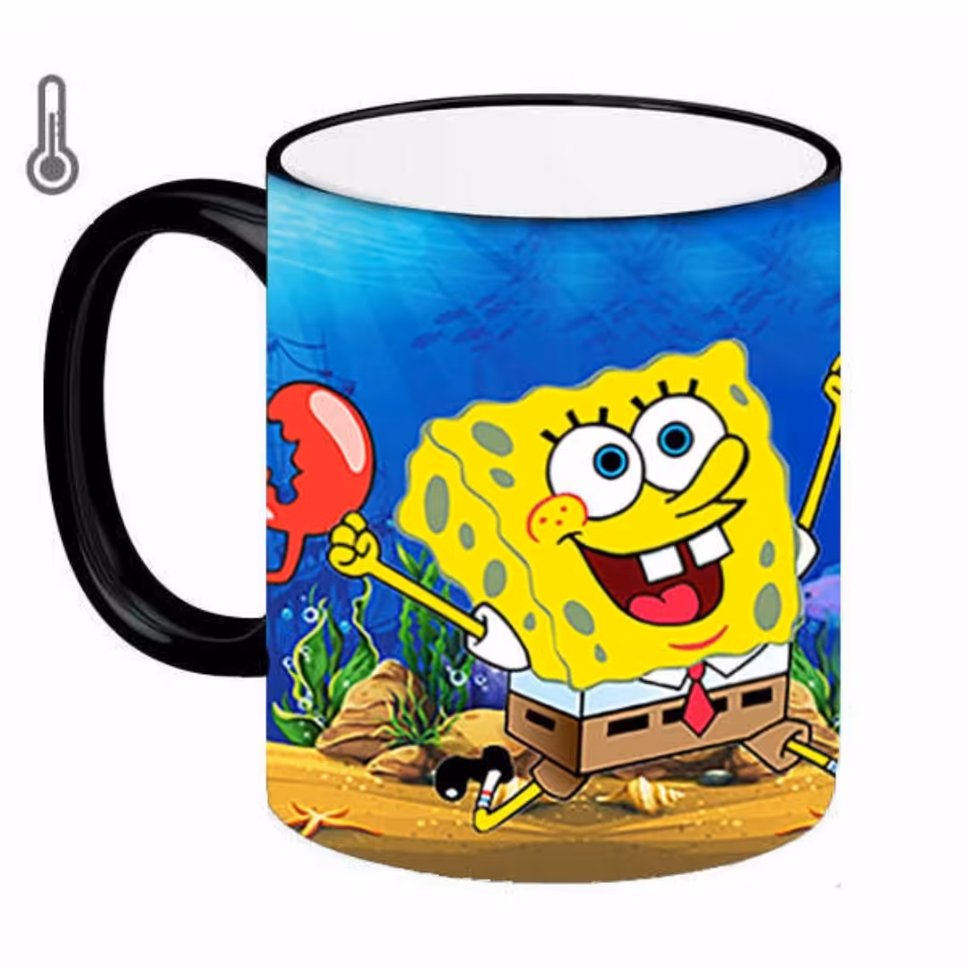 ماگ حرارتی طرح باب اسفنجی کد445