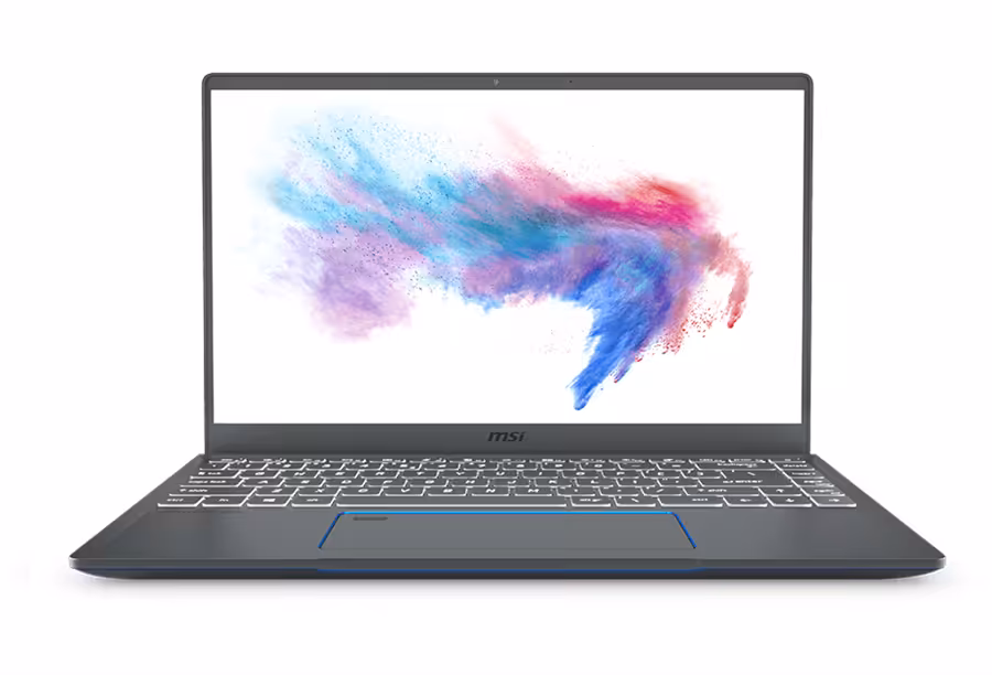 لپ تاپ ام اس آی 14 اینچی مدل Prestige 14 پردازنده Core i5 10210U رم 8GB حافظه 512GB SSD گرافیک 2GB MX350