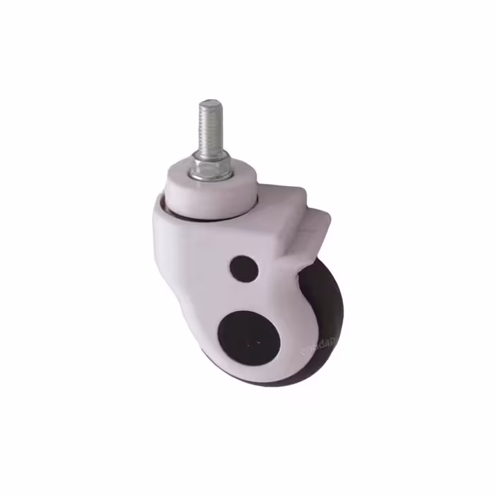 چرخ قابدار بیمارستانی قطر 75 میلی متر پیچی گردان بدون ترمز ابتکار نوین