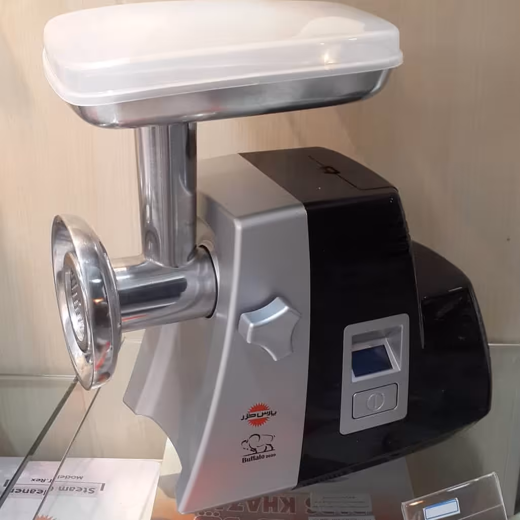 چرخ گوشت پارس خزر مدل بوفالو رنگ نقره ای