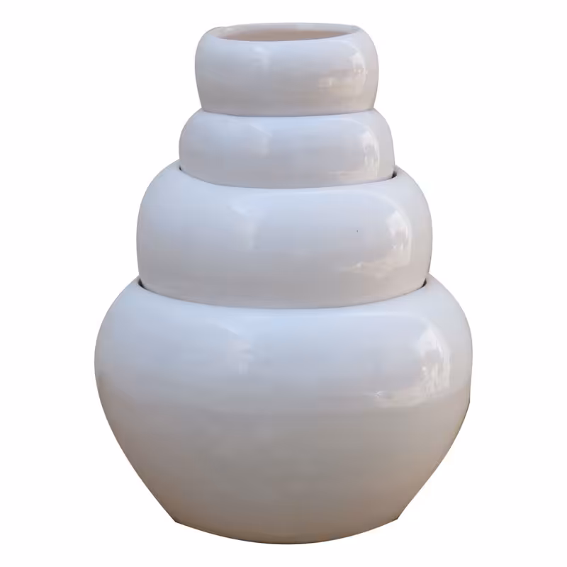 گلدان سرامیکی کد K-114 مجموعه 4 عددی ( پس کرایه )