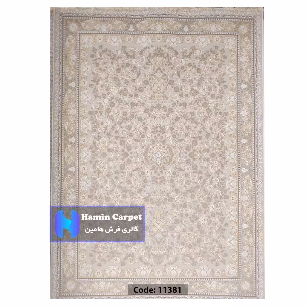 فرش 4 متری 1200 شانه تراکم 3600  نخ اکلریک گل برجسته کد AR11381