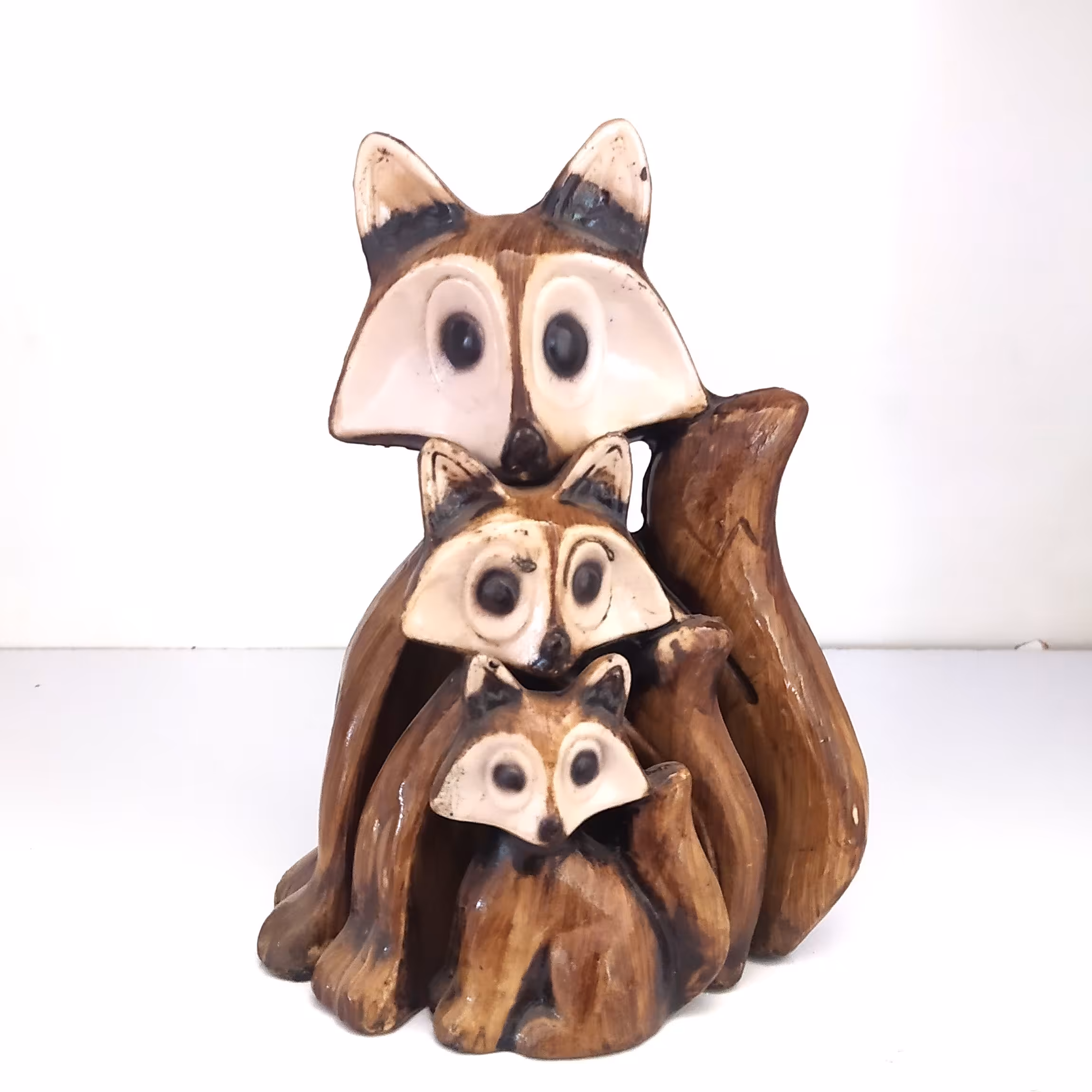 مجسمه دکوری روباه سه تیکه ای