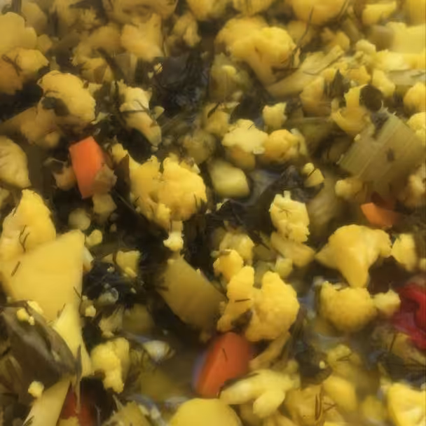 ترشی مخلوط  کلم خانگی 