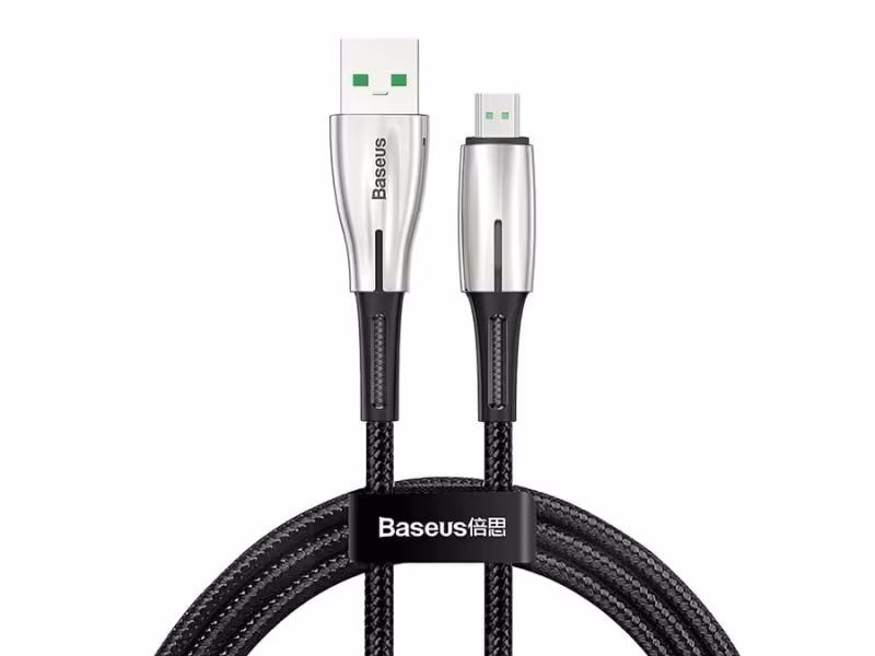 کابل شارژ سریع میکرو یو اس بی بیسوس Baseus Water Drop Quick Charge Micro USB Cable 1m